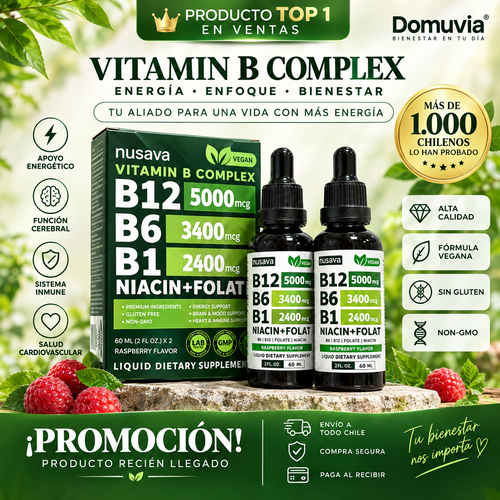 VITAMINA B12 NUSAVA COMBO X 2 UNIDADES