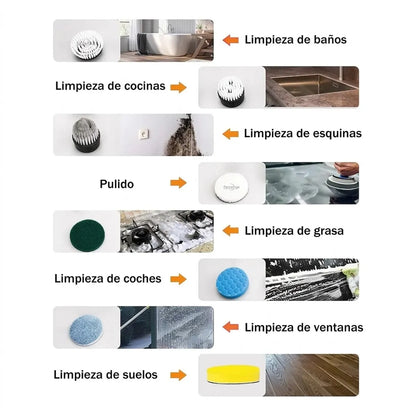 Domuvia — Cepillo Eléctrico 8 en 1 |+accesorio de regalo|
